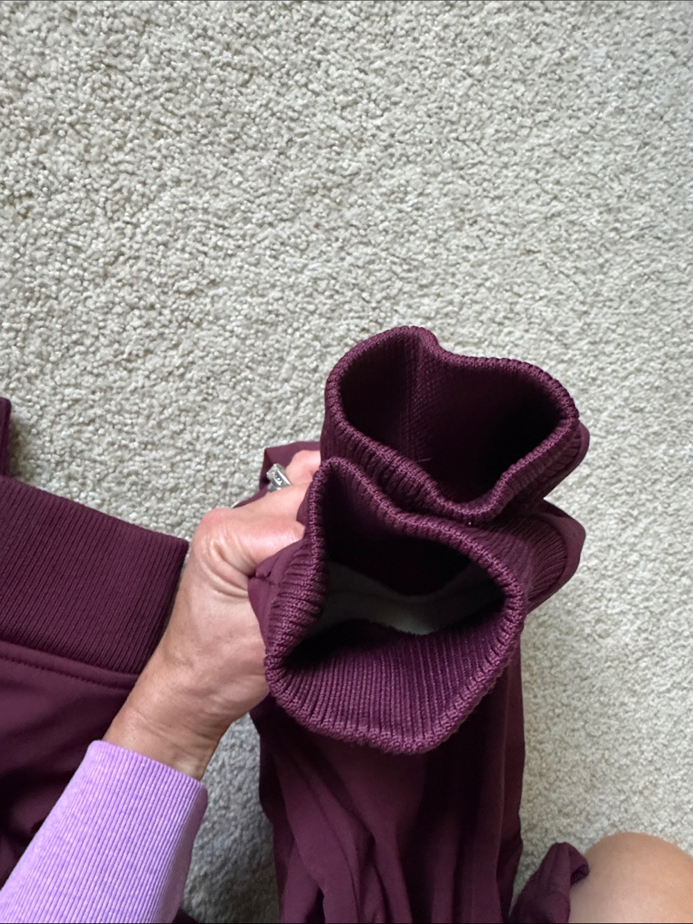DOPE Men's Burgundy Pullover Hoodie with White Logo - Picture 4 of 5